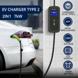 Kép 2/15 - Qoltec mobil EV töltő állítható 2in1 Type 2