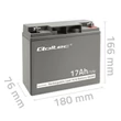 Kép 7/9 - Qoltec 12V 17Ah AGM akkumulátor karbantartásmentes