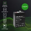 Kép 3/10 - Qoltec 6V 4.5Ah AGM akkumulátor fekete színben