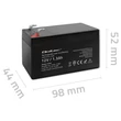 Kép 7/9 - Qoltec 12V 1.3Ah AGM akkumulátor karbantartásmentes