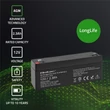 Kép 3/11 - Qoltec 12V 2.3Ah AGM akkumulátor karbantartásmentes