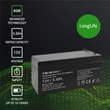 Kép 3/10 - Qoltec 12V 3.3Ah AGM akkumulátor fekete színben