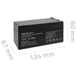 Kép 7/10 - Qoltec 12V 3.3Ah AGM akkumulátor fekete színben