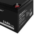 Kép 4/11 - Qoltec 12V 24Ah AGM akkumulátor fekete színben