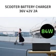 Kép 2/10 - Qoltec 84W töltő elektromos rollerhez és e-bike-hoz