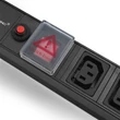 Kép 2/7 - Qoltec 19" RACK elosztó 1U 10A PDU