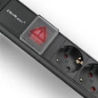 Kép 2/7 - Qoltec 1U PDU elosztó 6xSCHUKO túlfeszültség védelemmel