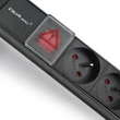 Kép 2/7 - Qoltec 1U PDU elosztó RACK szekrényhez 16A