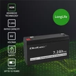 Kép 3/10 - Qoltec 6V 7.2Ah AGM akkumulátor fekete színben