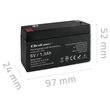 Kép 7/9 - Qoltec 6V 1.3Ah AGM akkumulátor karbantartásmentes