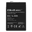 Kép 5/10 - Qoltec 6V 4.5Ah AGM akkumulátor fekete színben