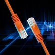 Kép 2/11 - Qoltec CAT5E 3m crossover LAN patch kábel narancssárgában