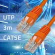 Kép 3/11 - Qoltec CAT5E 3m crossover LAN patch kábel narancssárgában