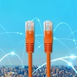 Kép 7/11 - Qoltec CAT5E 3m crossover LAN patch kábel narancssárgában