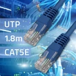 Kép 3/11 - Qoltec 1,8m CAT5E UTP LAN kábel kék színben