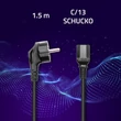 Kép 2/6 - Qoltec IEC C13/SCHUKO tápkábel 1.5m hosszúságban