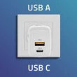 Kép 2/8 - Qoltec GaN 20W fehér töltő USB-C és QC 3.0 porttal