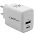 Kép 1/8 - Qoltec GaN 35W töltő USB-C és QC 3.0 porttal