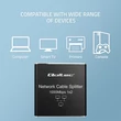 Kép 4/10 - Qoltec 1x2 port RJ45 splitter mini SWITCH alumínium házban
