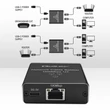 Kép 6/10 - Qoltec 1x2 port RJ45 splitter mini SWITCH alumínium házban