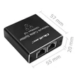 Kép 8/10 - Qoltec 1x2 port RJ45 splitter mini SWITCH alumínium házban