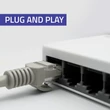 Kép 6/10 - Qoltec Hálózati SWITCH 8 RJ45 porttal és 100Mbps sebességgel