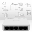 Kép 5/10 - Qoltec Hálózati SWITCH 5 RJ45 porttal és 100Mbps sebességgel