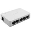 Kép 1/10 - Qoltec Hálózati SWITCH 5 RJ45 porttal fehér színben