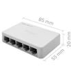 Kép 8/10 - Qoltec Hálózati SWITCH 5 RJ45 porttal fehér színben