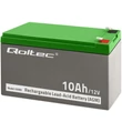 Kép 6/8 - Qoltec 12V 10Ah AGM akkumulátor szürke és zöld színben
