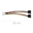 Kép 3/8 - Qoltec POWER MOLEX kábel adapter 2xSATA 0.2m