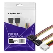 Kép 4/8 - Qoltec POWER MOLEX kábel adapter 2xSATA 0.2m