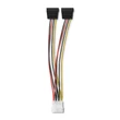 Kép 8/8 - Qoltec POWER MOLEX kábel adapter 2xSATA 0.2m