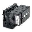 Kép 5/6 - Qoltec DYMO D1 45013 címkeszalag fehér fekete felirattal