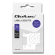Kép 6/6 - Qoltec DYMO D1 45013 címkeszalag fehér fekete felirattal