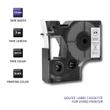 Kép 2/6 - Qoltec DYMO D1 45013 címkeszalag fehér fekete felirattal