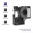 Kép 2/6 - Qoltec DYMO D1 40913 címkeszalag fehér fekete felirattal