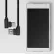 Kép 4/6 - Qoltec USB-C típusú kábel férfi 1m fekete színben