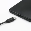 Kép 2/6 - Qoltec USB A férfi - micro USB B férfi kábel 1m fekete