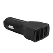Kép 6/7 - Qoltec autós töltő 12-24V 3xUSB fekete színben