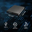 Kép 2/9 - Qoltec külső USB 2.0 SATA optikai meghajtó ház fekete színben