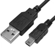 Kép 1/5 - Qoltec USB kábel A apa Mini USB B apa 1,8m fekete színben
