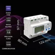 Kép 3/9 - Qoltec háromfázisú elektronikus mérő DIN sínre szerelhető