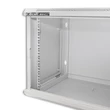 Kép 7/10 - Qoltec 19" RACK szekrény edzett üvegajtókkal szürke színben
