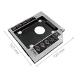 Kép 5/6 - Qoltec 2.5" HDD keret laptophoz beépített kábellel
