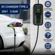Kép 2/14 - Qoltec 2 az 1-ben mobil töltő elektromos autókhoz