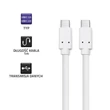 Kép 3/10 - Qoltec USB 3.1 típusú C férfi kábel 1m fehér színben