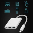 Kép 5/13 - Qoltec 3 az 1-ben USB-C hub adapter HDMI 4K