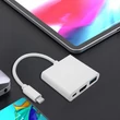 Kép 7/13 - Qoltec 3 az 1-ben USB-C hub adapter HDMI 4K