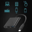 Kép 5/13 - Qoltec USB-C 3.1 3 az 1-ben hub adapter fekete színben